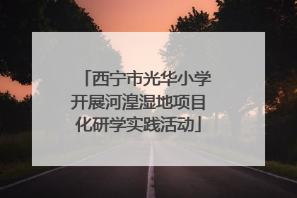 西宁市光华小学开展河湟湿地项目化研学实践活动